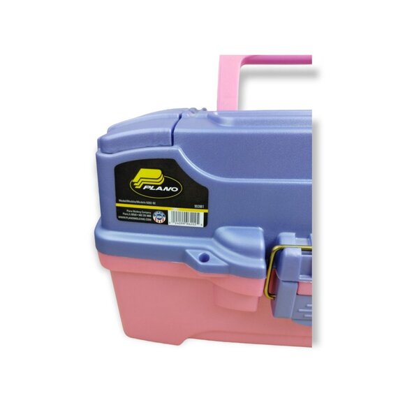 Plano Two Tray Makeup Storage Box Model: 6202-92 Pink/Periwinkle (New) - Picture 4 of 10